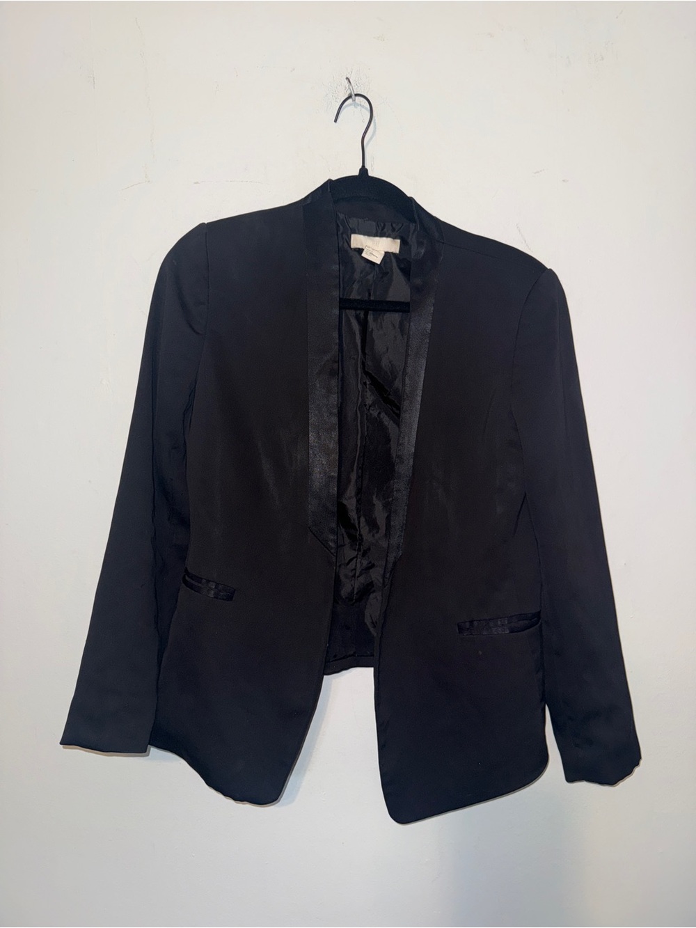 H&M Black Open-Front Women's Blazer